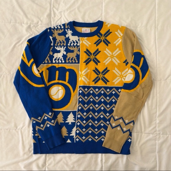 MLB Other - Men’s Milwaukee Brewers Christmas Sweater
